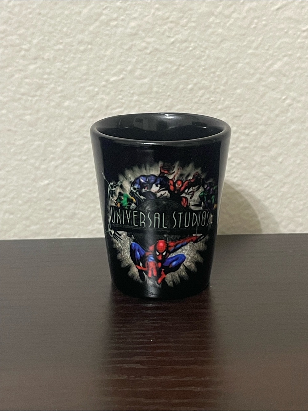 Universal Studios Marvel shot glass